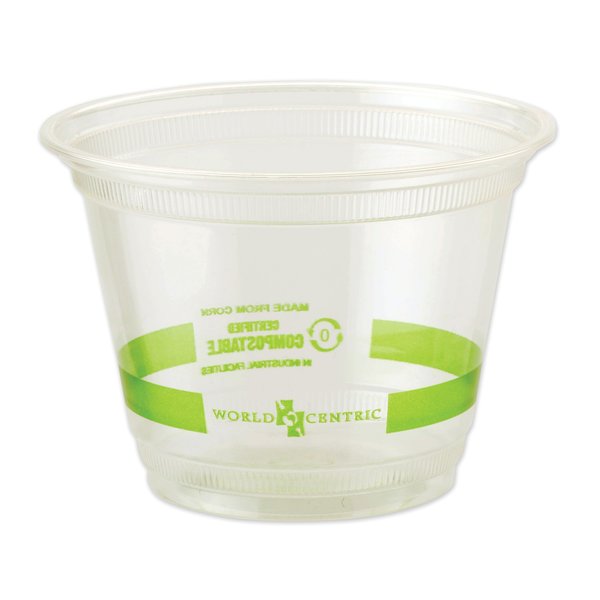 World Centric Clear Cold Cups, 9 oz, Clear, PK1000 CPCS9Q